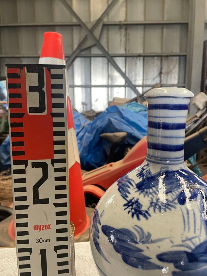 長沼焼　勢至堂焼　徳利　骨董　壺　アンティーク　28cm 陶芸品