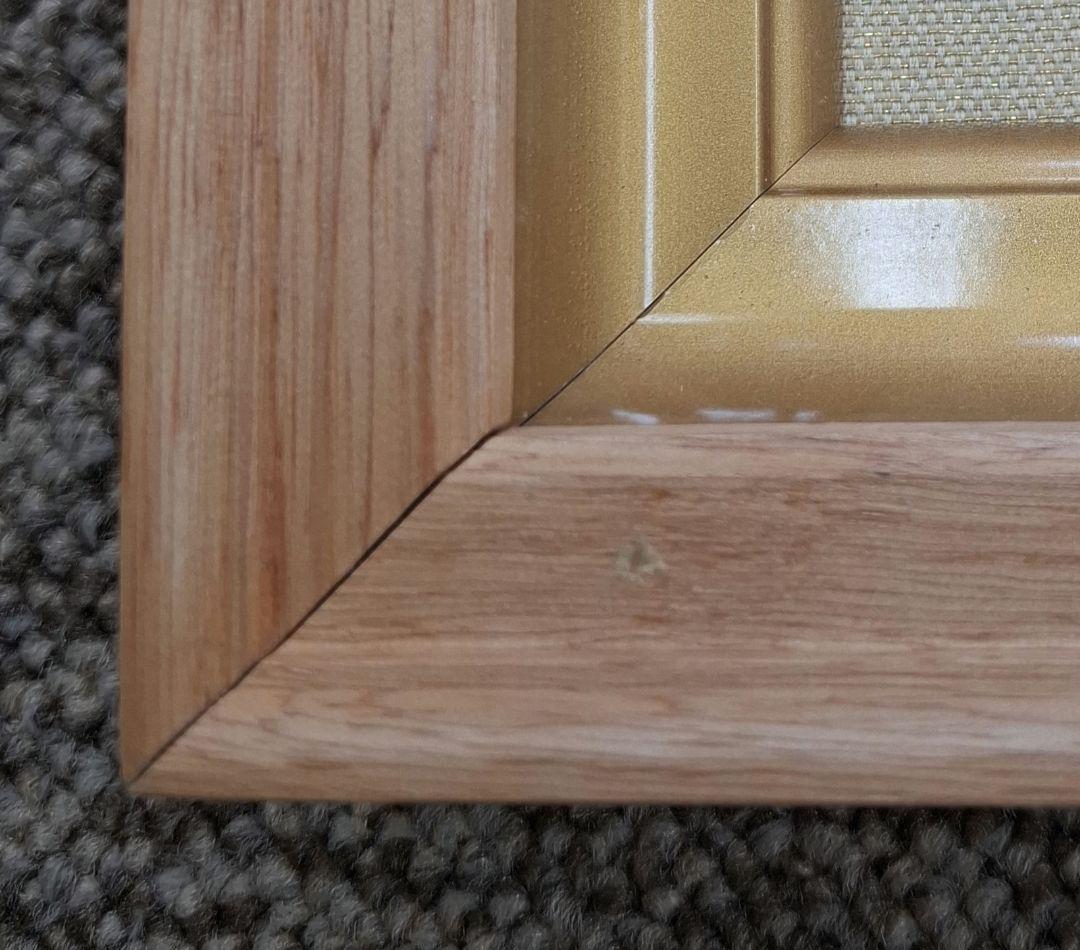 【織り額】金箔に織　額付き　滝に唐獅子