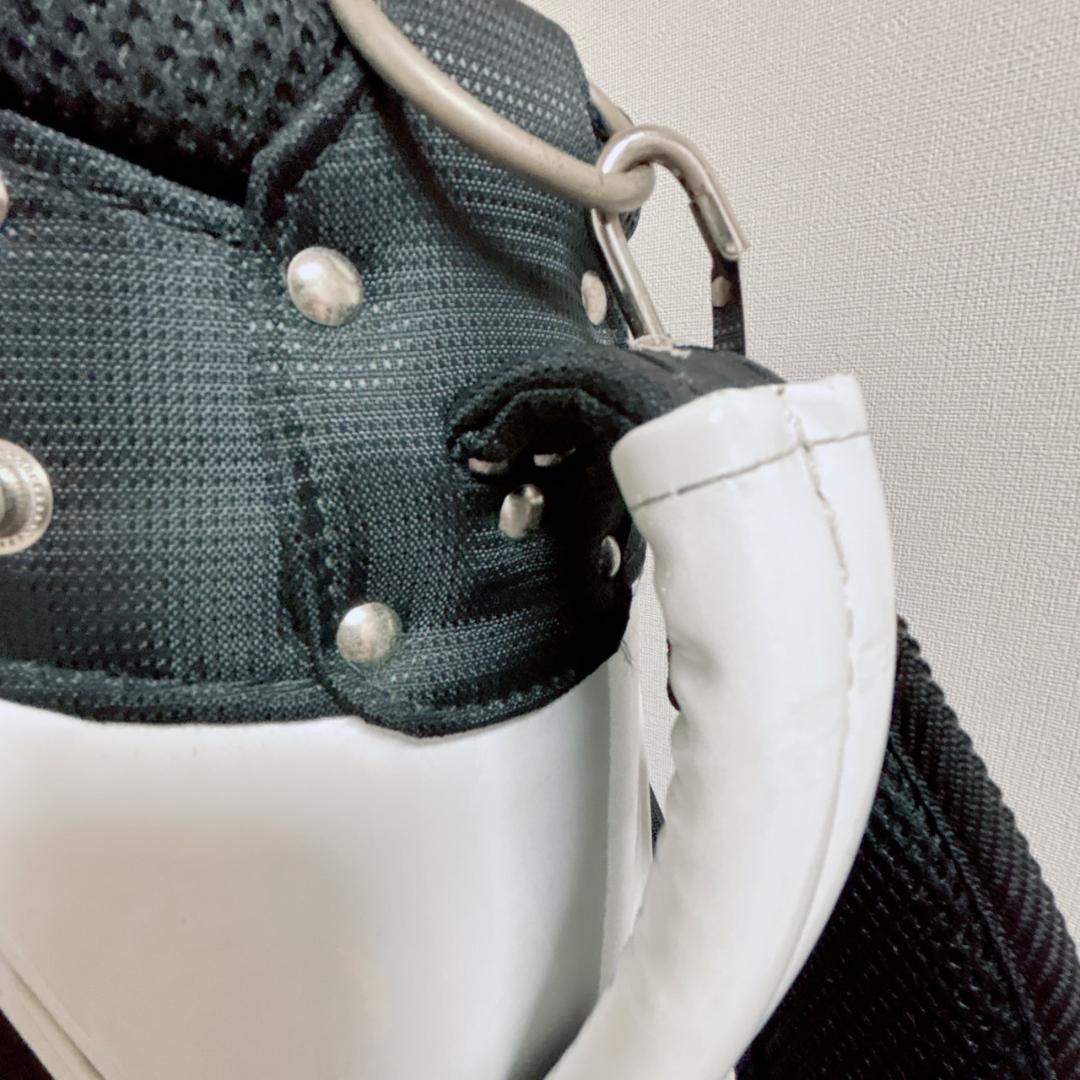 Wilson キャディバッグ 黒白 ゴルフバック ナイロン 布 きれい 未使用級