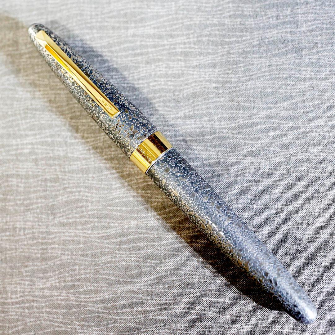 【美品】パイロット 万年筆 シルバーン 燻 いぶし スターリングシルバー