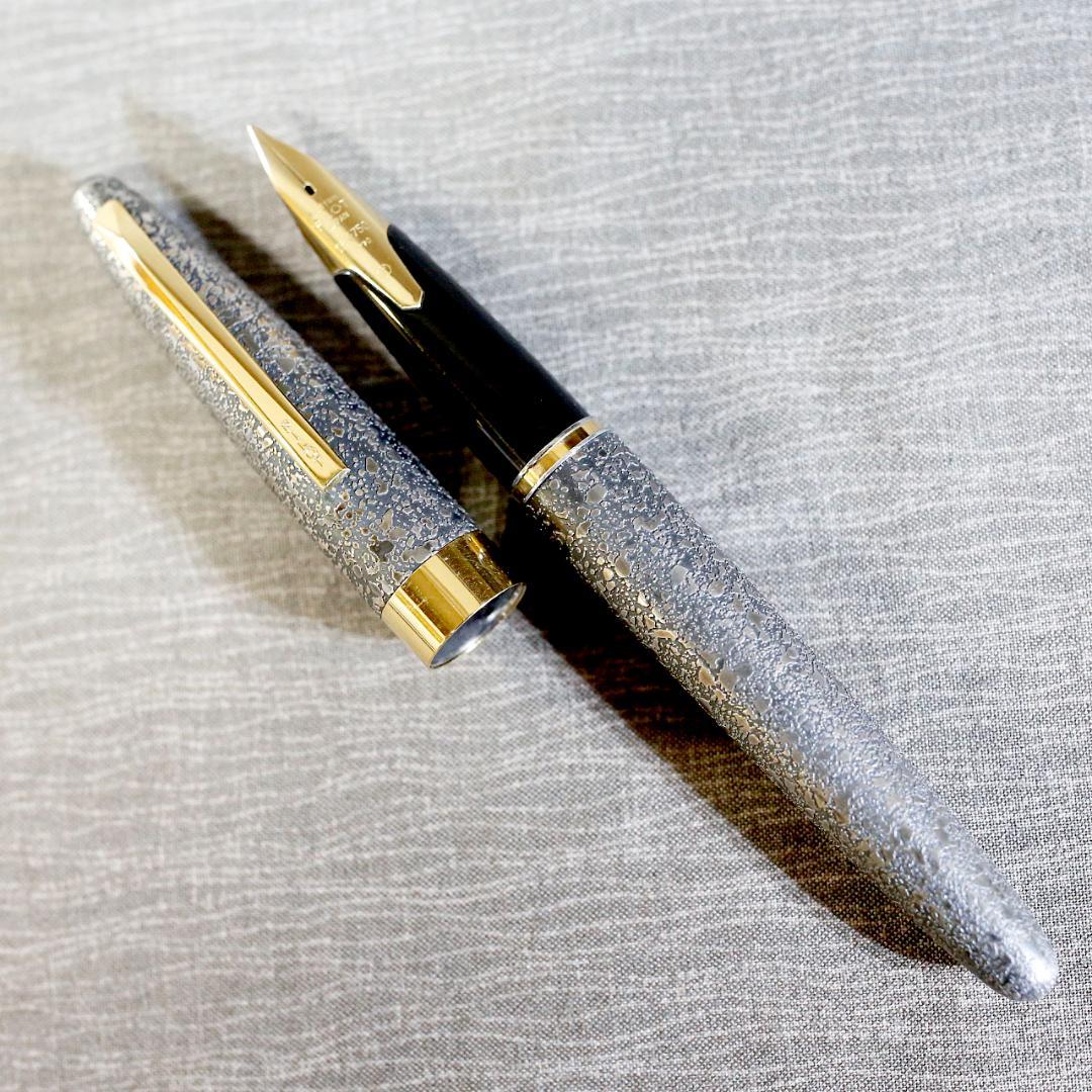 【美品】パイロット 万年筆 シルバーン 燻 いぶし スターリングシルバー