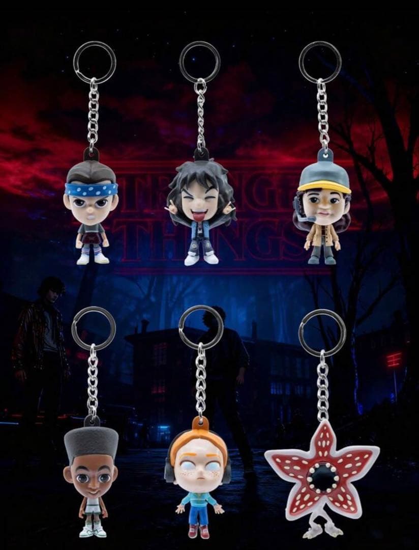 6体セット ストレンジャーシングス フィギュアキーホルダー