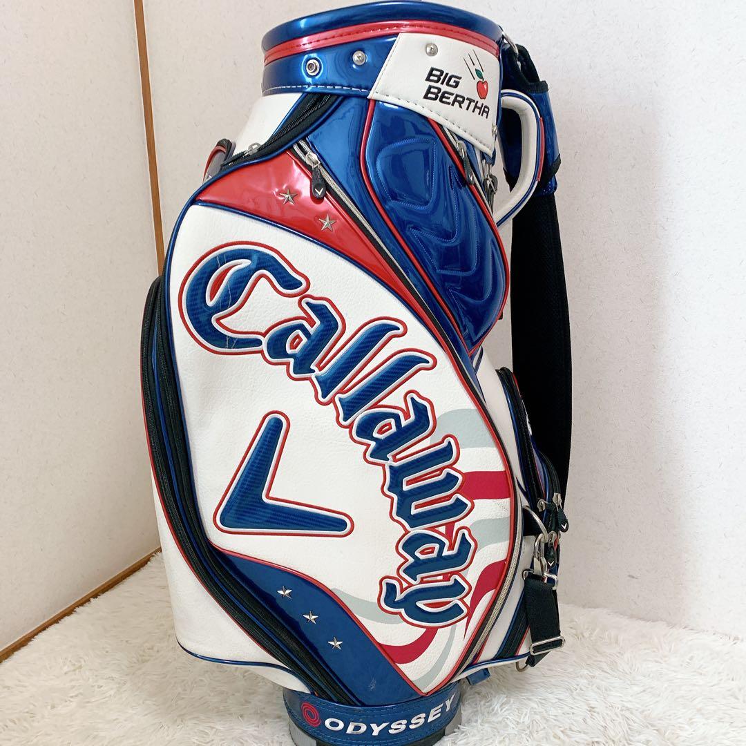キャロウェイ BIG BERTHA 9.5型 エナメル キャディバッグ 3点式
