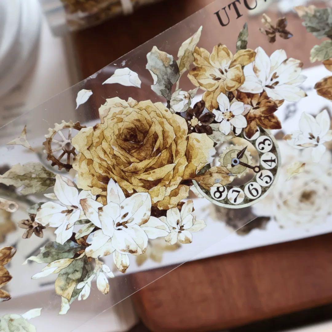 ⭐️SALE⭐️ 壹洱原创《琥珀流光》海外マスキングテープ　マステ 【2367】