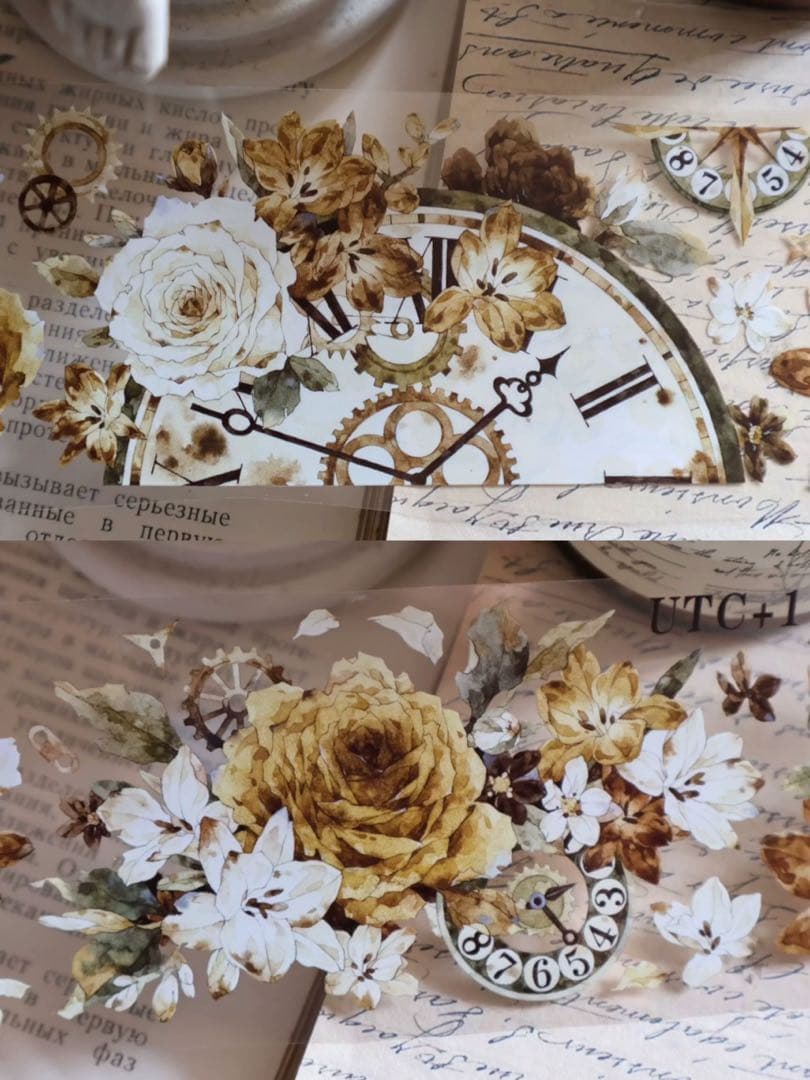 ⭐️SALE⭐️ 壹洱原创《琥珀流光》海外マスキングテープ　マステ 【2367】