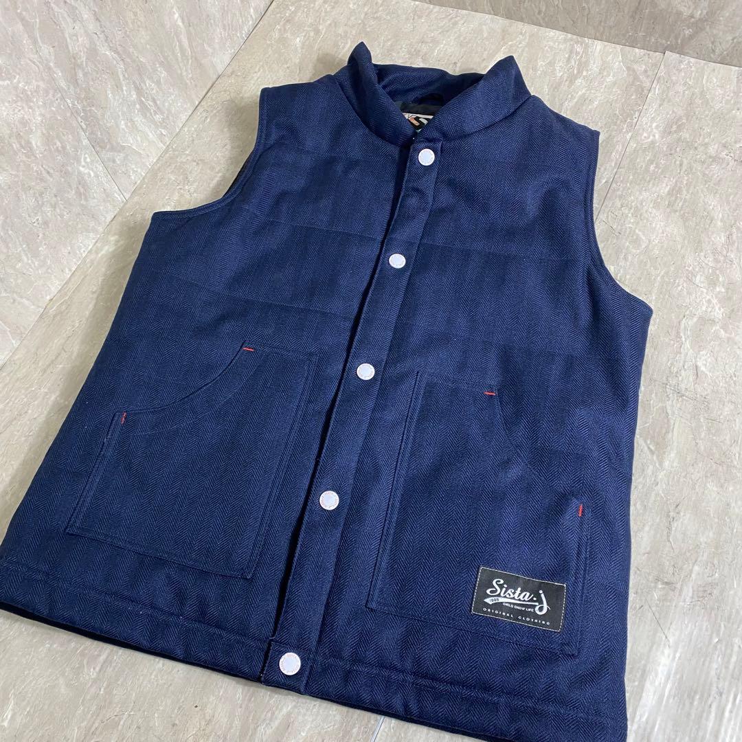 SISTA.J　スノボウェア 上下3点セット 　チェックレッド　Mサイズ