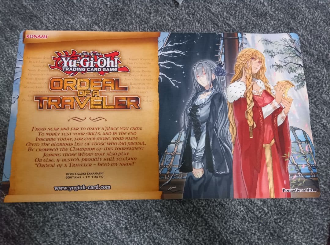 美品 聖騎士の追想 イゾルデ プレイマット 遊戯王 Traveler