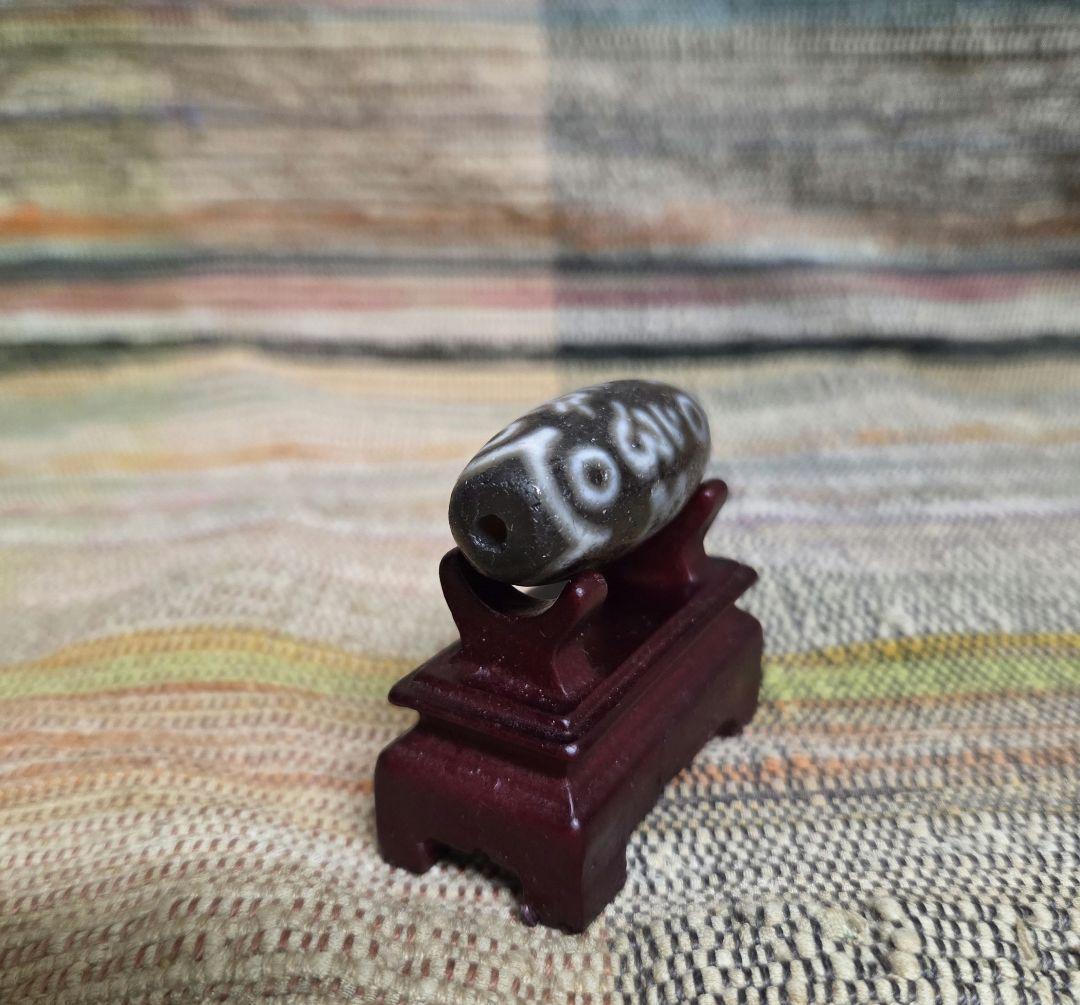 876　天珠　 八眼六字真言天珠　梵字　貴重　珍品　dzibeads！