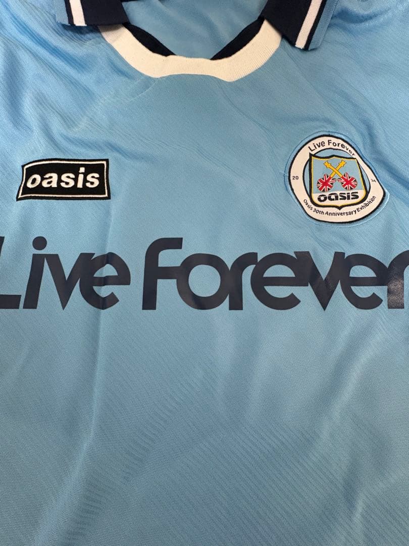 新品同様XL！Oasis オアシス 30周年特別展 フットボールシャツ