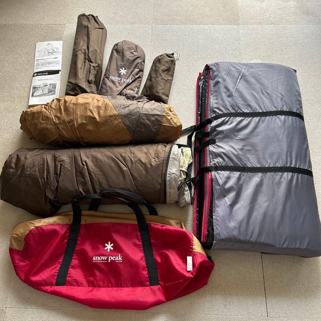 スノーピーク アメニティードームテント 4人用テント ランタンスタンド付き