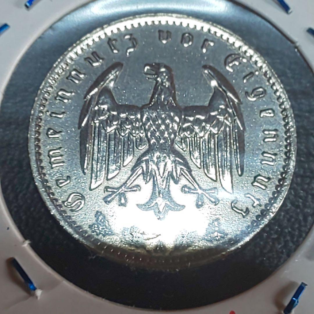 ワイマール1ライヒスマルク銀貨【未使用】