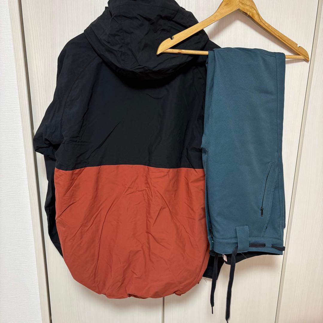 スノーボードウェア ブラック/オレンジ　上下セット