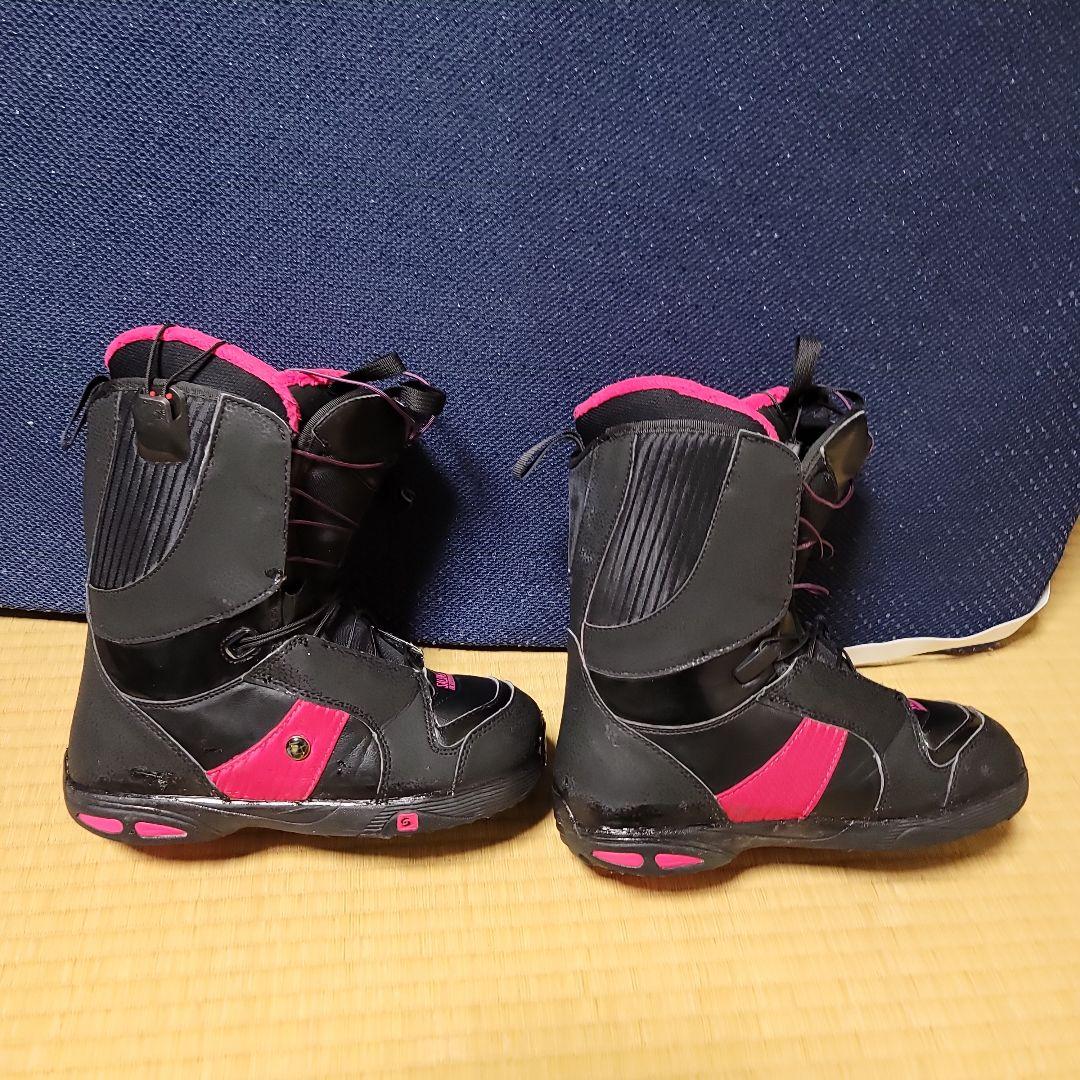 SALOMON スノーボードブーツ ブラック/ピンク23センチ