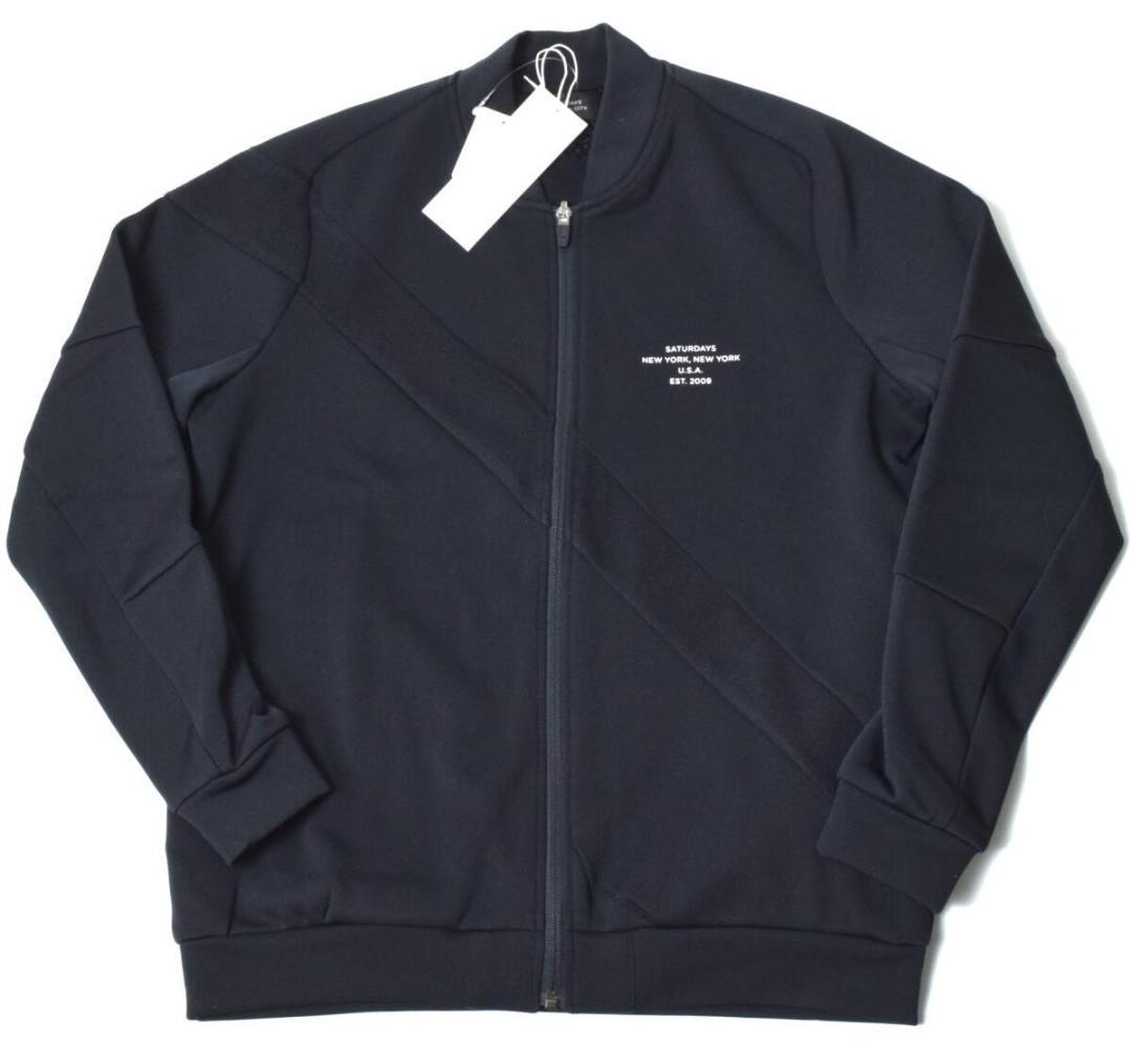 サタデーズ ニューヨークシティ ゴルフ スラッシュ スウェットジャケット S 紺