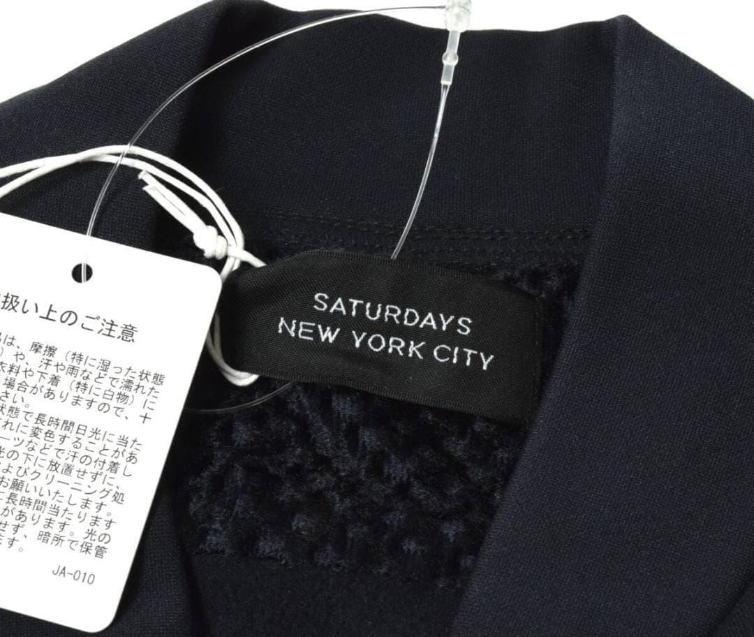 サタデーズ ニューヨークシティ ゴルフ スラッシュ スウェットジャケット S 紺
