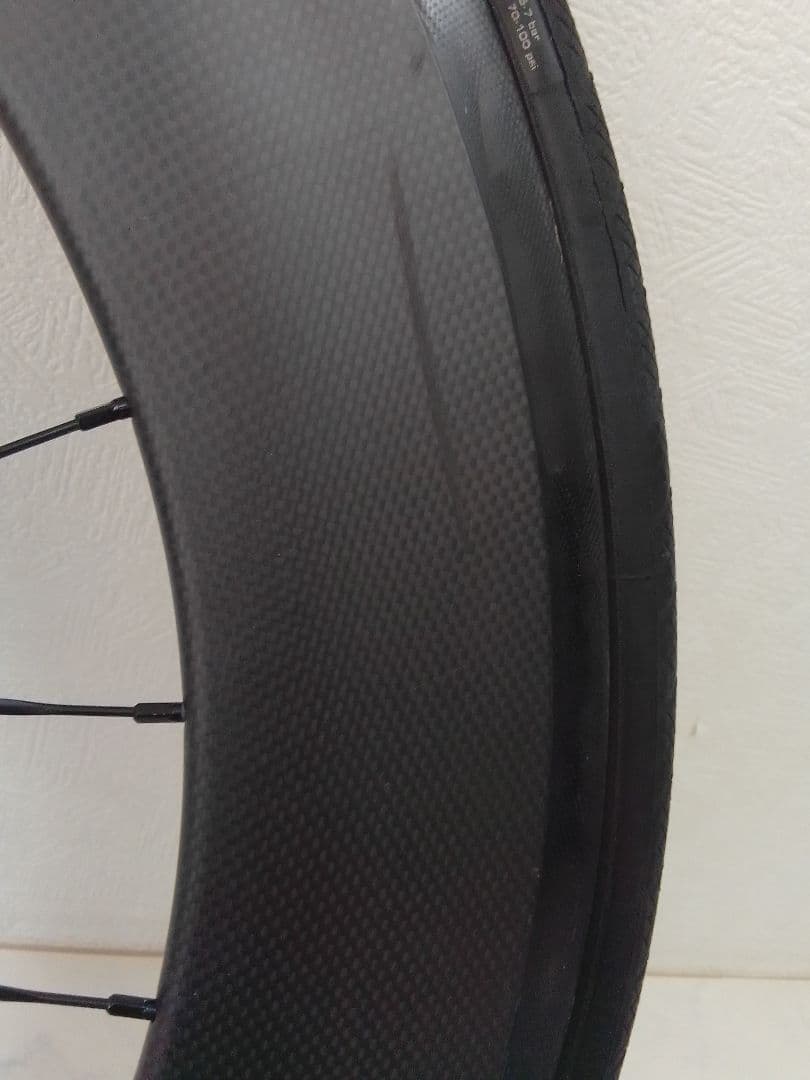 カーボンホイール リア ピスト ディープリム 88mm ノーブランド 700c