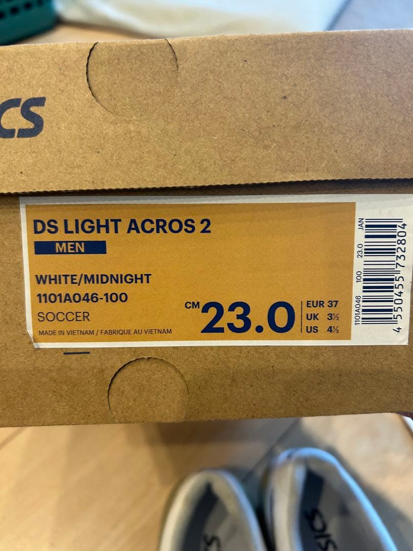 ASICS DS LIGHT ACROS 2 23.0cmホワイト/ミッドナイト