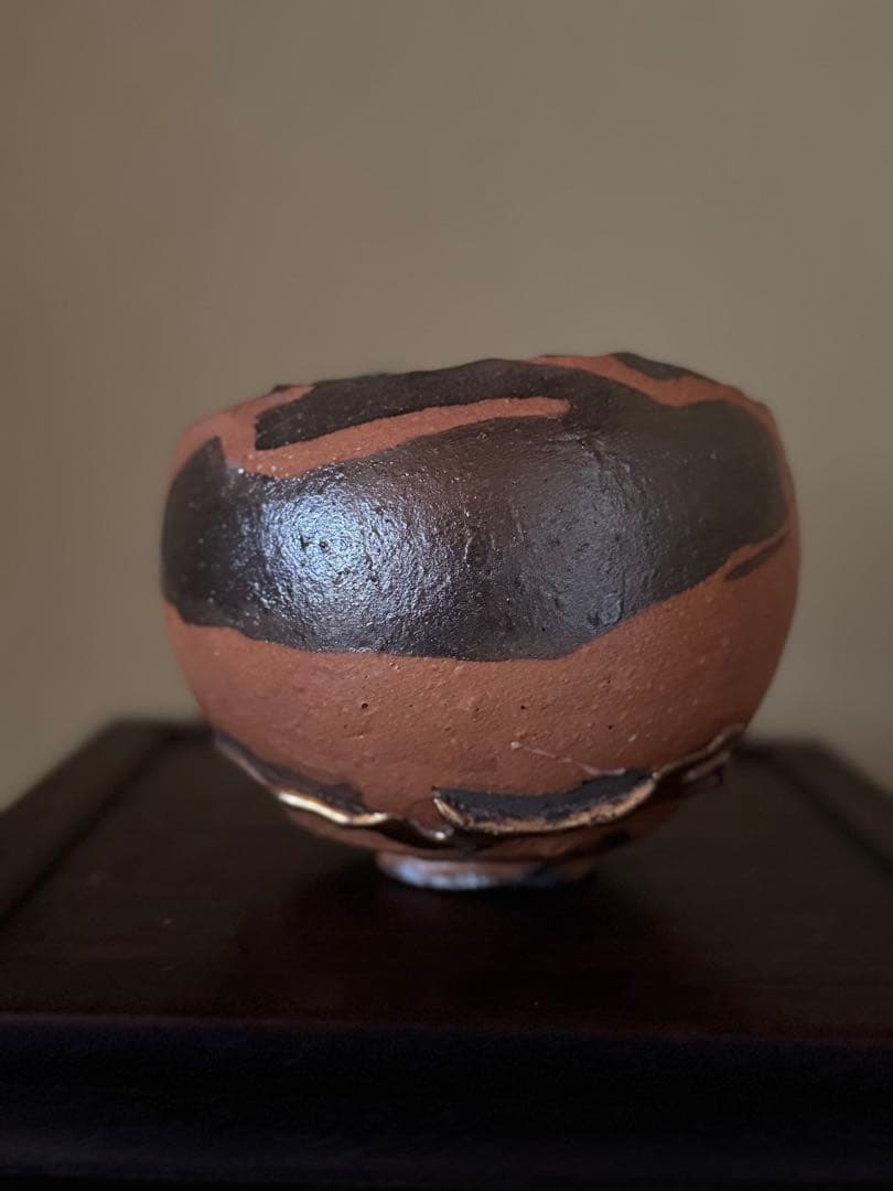 市川透　茶碗　現代アート　備前