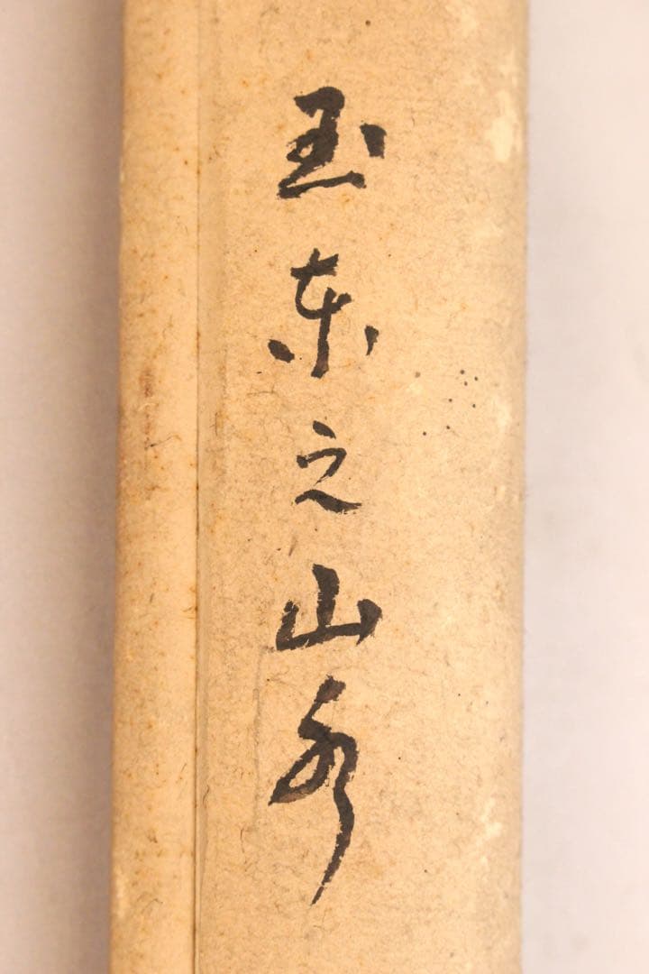 No5064 掛軸　五日市玉東　山水画賛　紙本　南画　日本画　古美術　送料無料