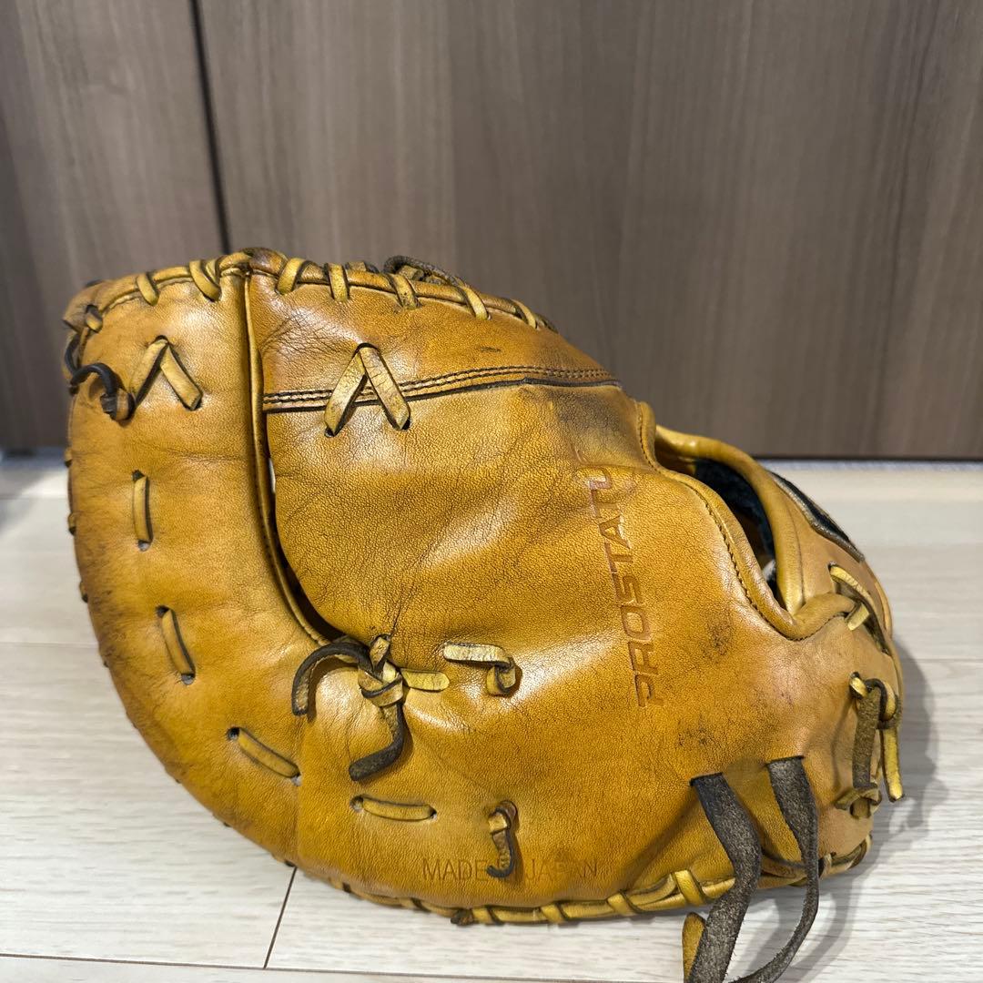 ZETT 硬式グローブ ファーストミット イエロー 日本製