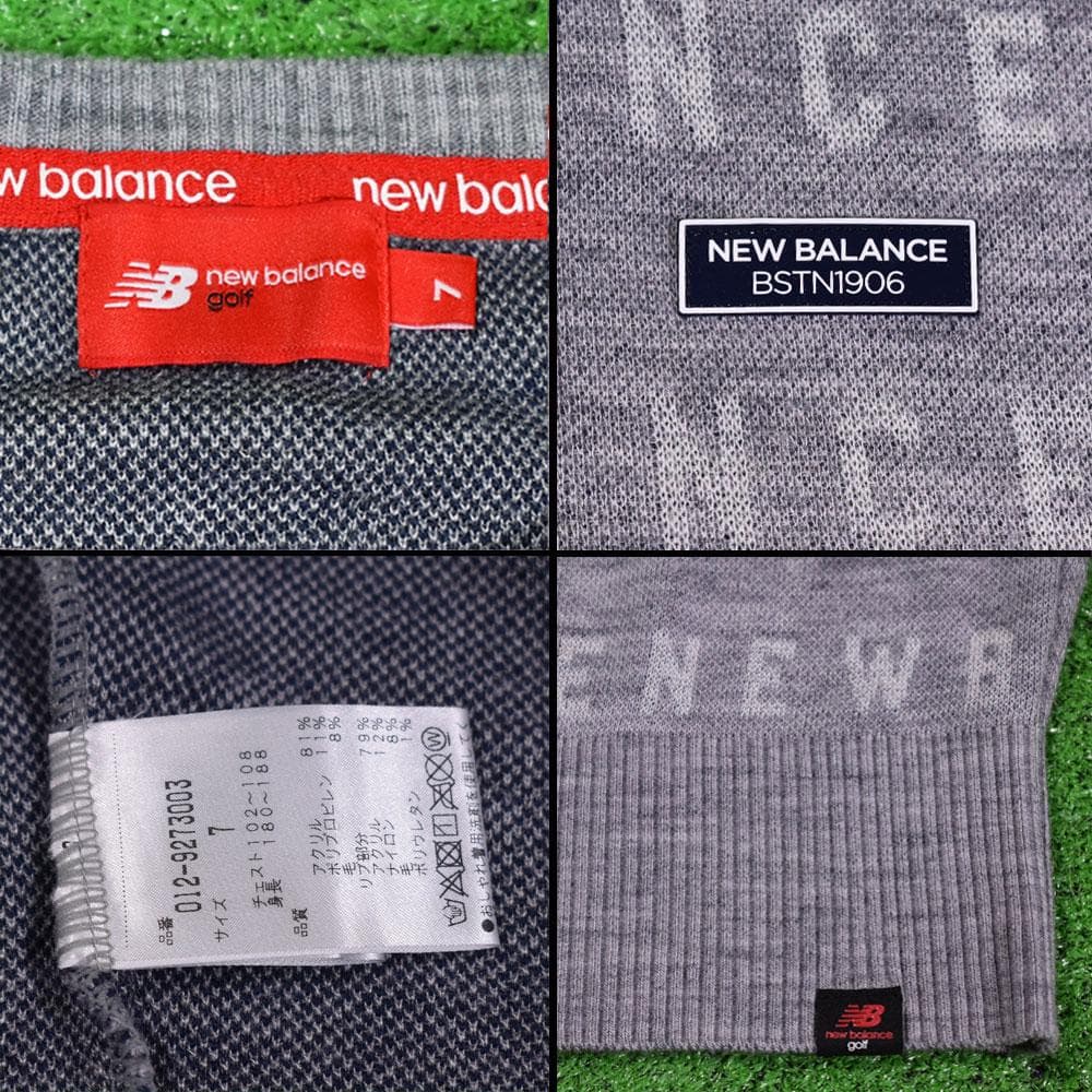 み*う様 New Balance/ニューバランス ゴルフVネックベスト【グレー/