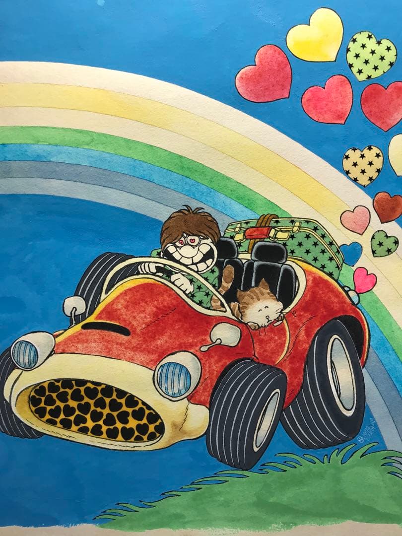 松本零士　トヨタバックミラー44号表紙原画