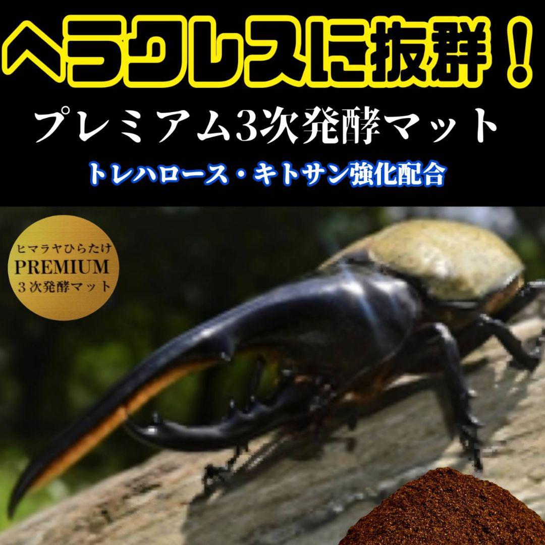 極上！プレミアム3次発酵カブトムシマット【40L】ヘラクレス181ミリ羽化実績！