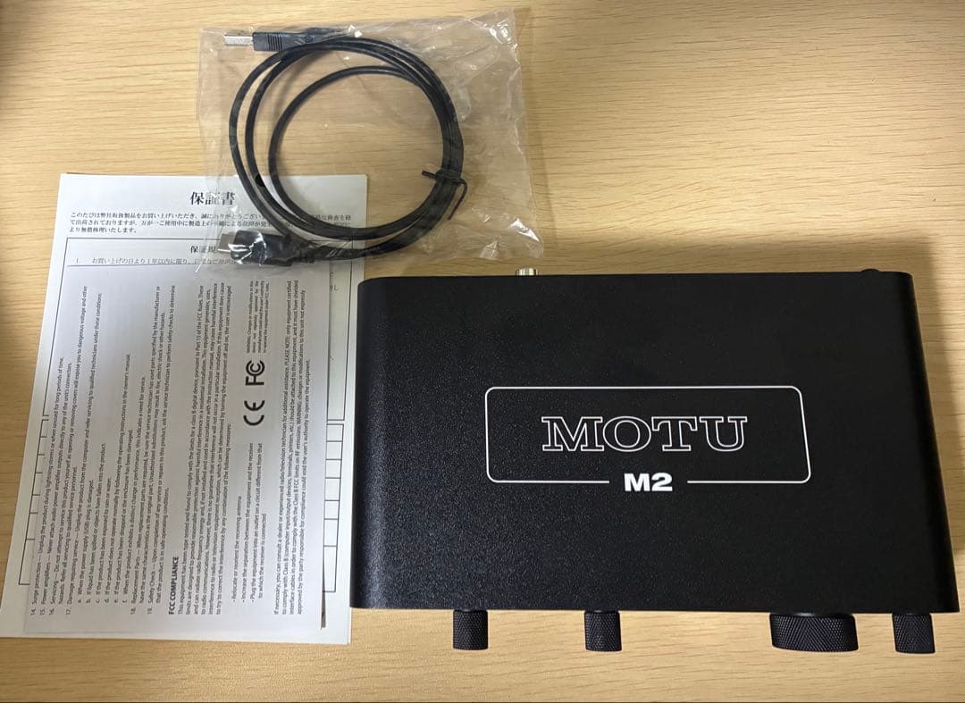 MOTU M2 2in/2out USBオーディオインターフェイス