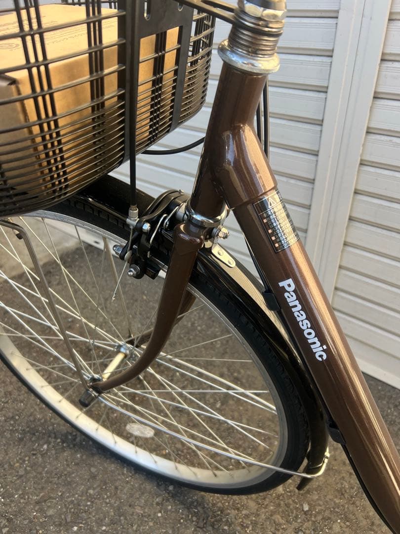 美品　Panasonic 電動アシスト自転車 茶 BE-FY612T 室内保管
