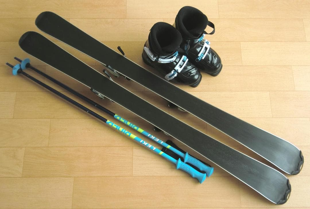 ■■送料無料■HEAD■子供用スキーフルセット■板117靴22■WAX済■■