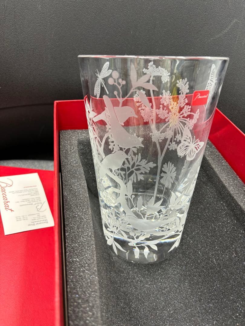 【未使用】バカラ　花瓶　クリスタル