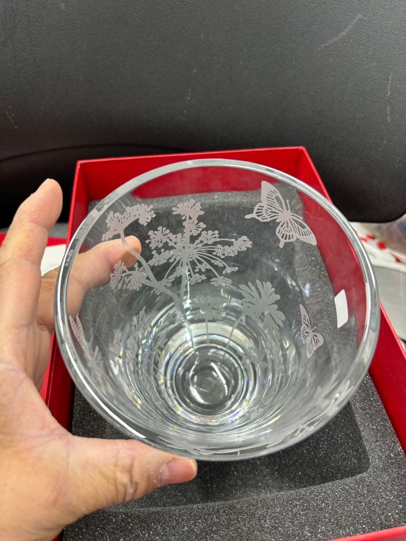 【未使用】バカラ　花瓶　クリスタル