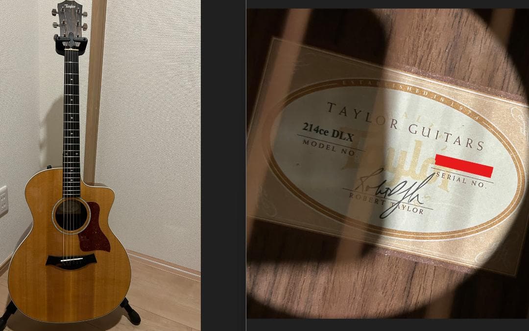 Taylor 214ce DLX ES2 ハードケース アコースティックギター