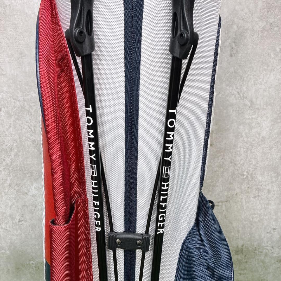 【極美品】トミーヒルフィガートリコロール スタンド キャディバッグ ゴルフ