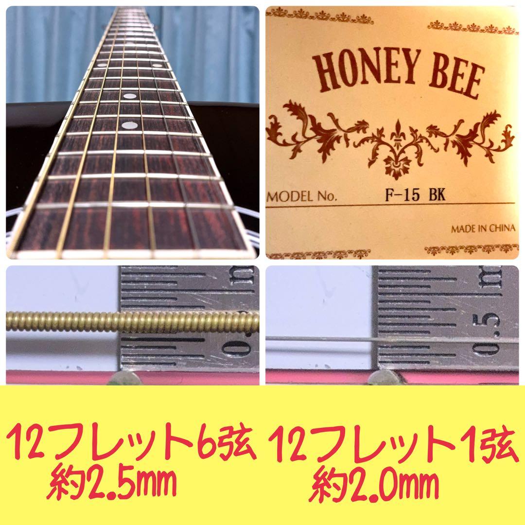 【牛骨】HONEY BEE！F-15 黒 【弾き易く調整☆新品弦】