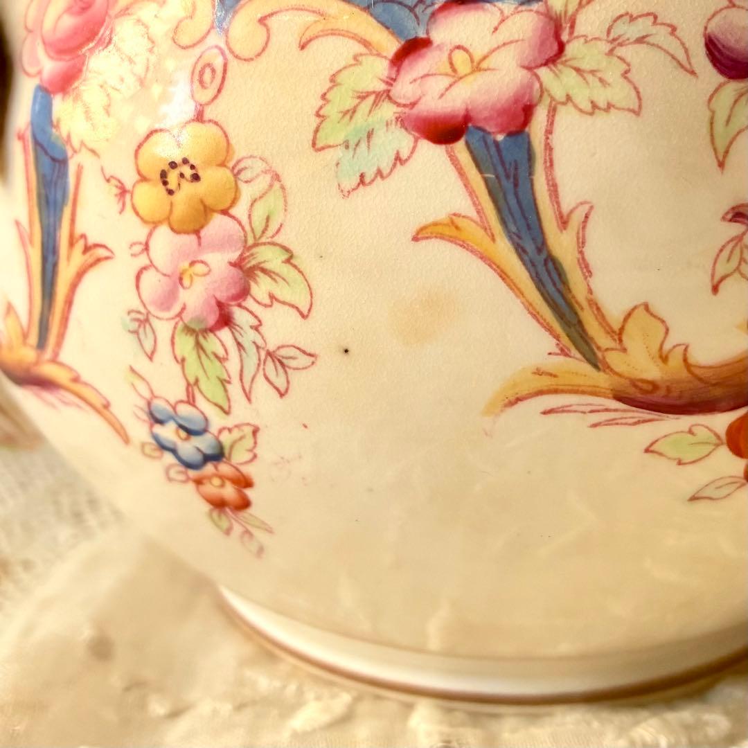 サルグミンヌミントンシュクリエ　ブルー青　シュガーポット　フランスアンティーク