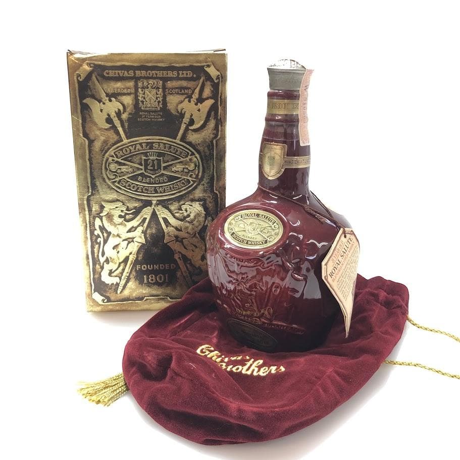 未開栓 ロイヤル サルート 21年 赤 陶器ボトル 700ml 40％