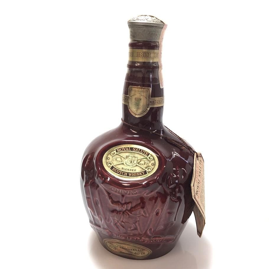 未開栓 ロイヤル サルート 21年 赤 陶器ボトル 700ml 40％