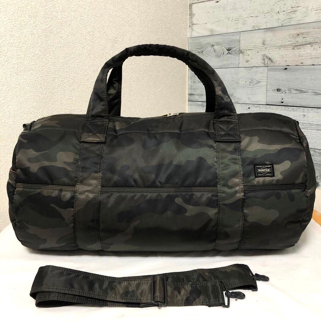超美品✨激レア 30周年ポータータンカー ボストンバッグ2wayカモフラグリーン