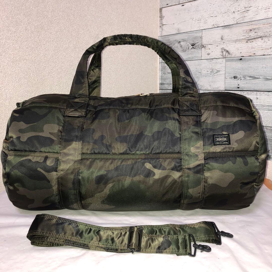 超美品✨激レア 30周年ポータータンカー ボストンバッグ2wayカモフラグリーン