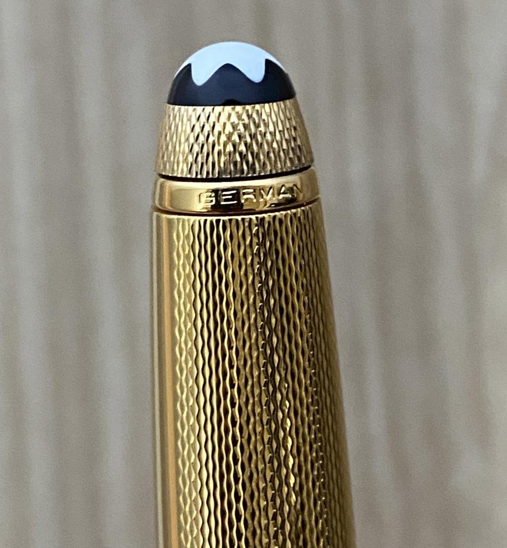超美品 モンブラン ソリテール 1644 ゴールドプレート バーレイ ボールペン