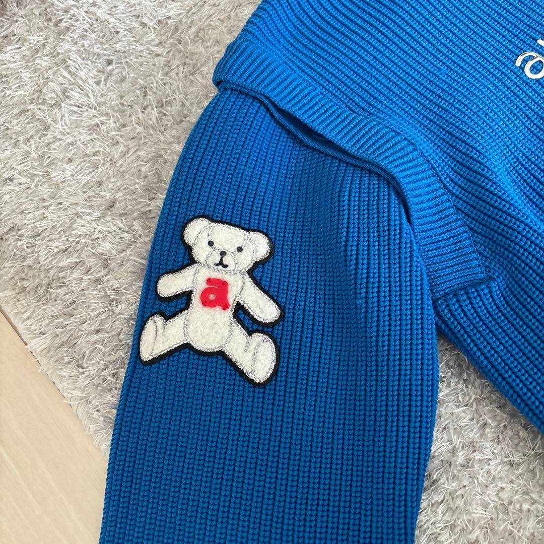archivio 青色 クマ刺繍 セーター　サイズ36