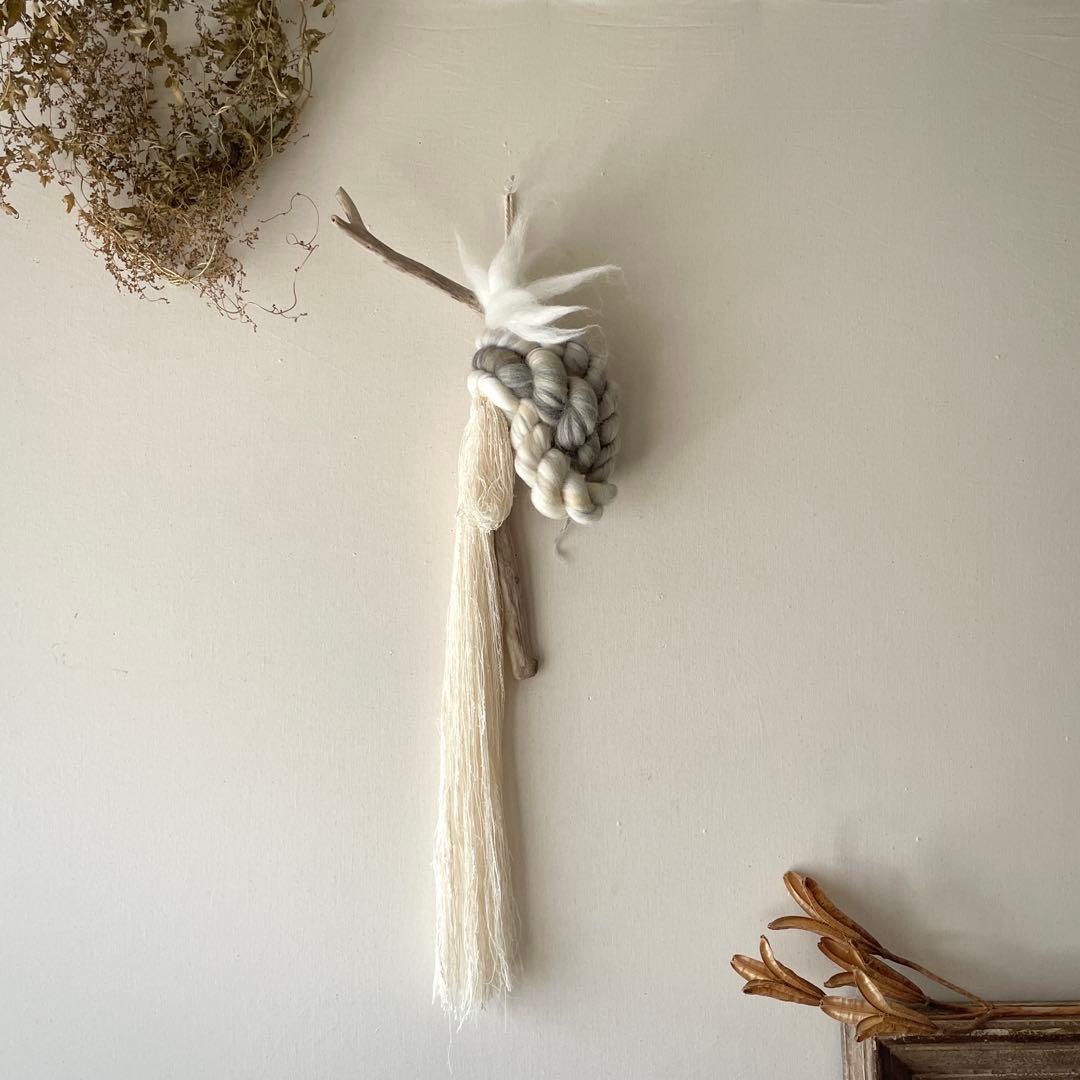 流木 オブジェ 『貝の記憶を聴く,c.』