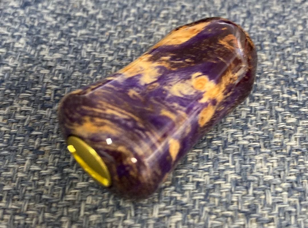 わたらせ樹脂工房製スタビライズドウッドノブ左シマノ用