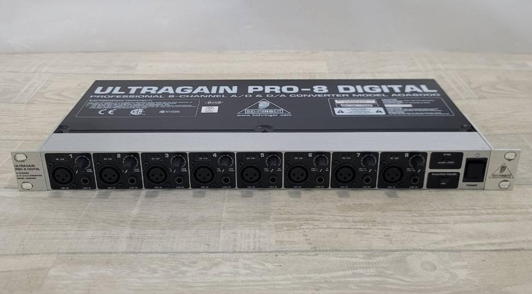 【美品】Behringer AD/DA コンバータ 8ch ADA8000 ②