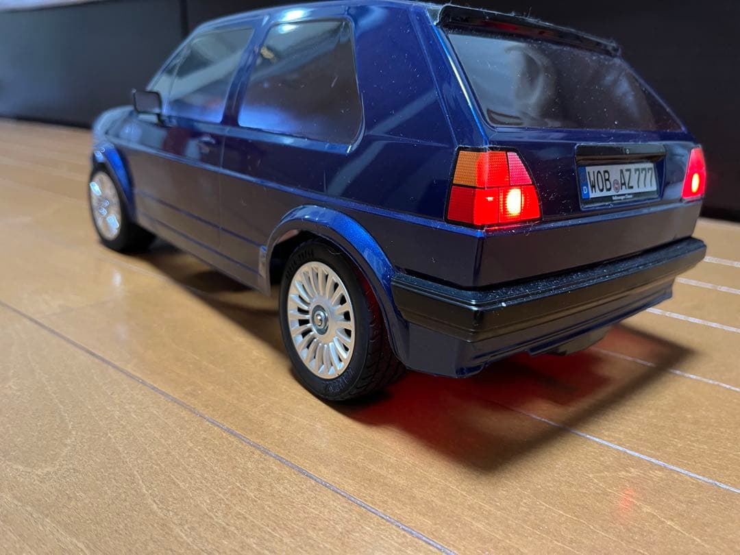 【中古】TAMIYA ゴルフ2ボディ (MF-01Xシャーシ) プロポ付き