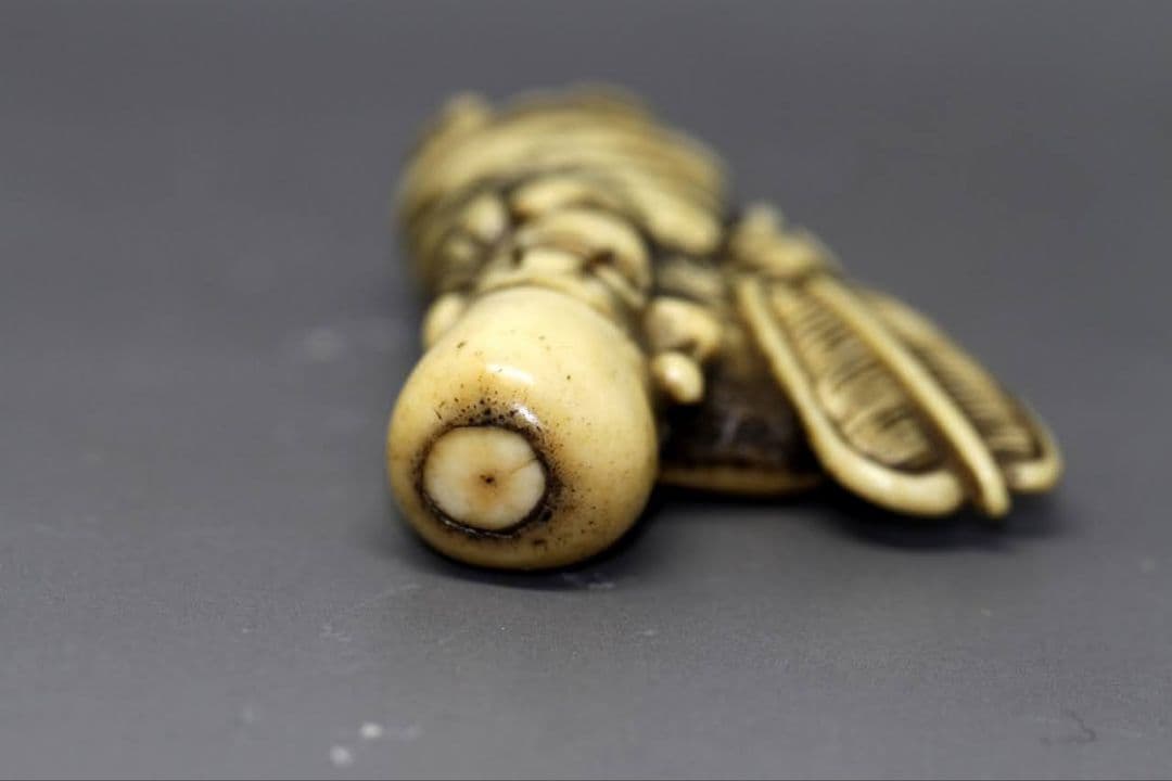 時代物 根付 「寿老人」江戸時代 IS2