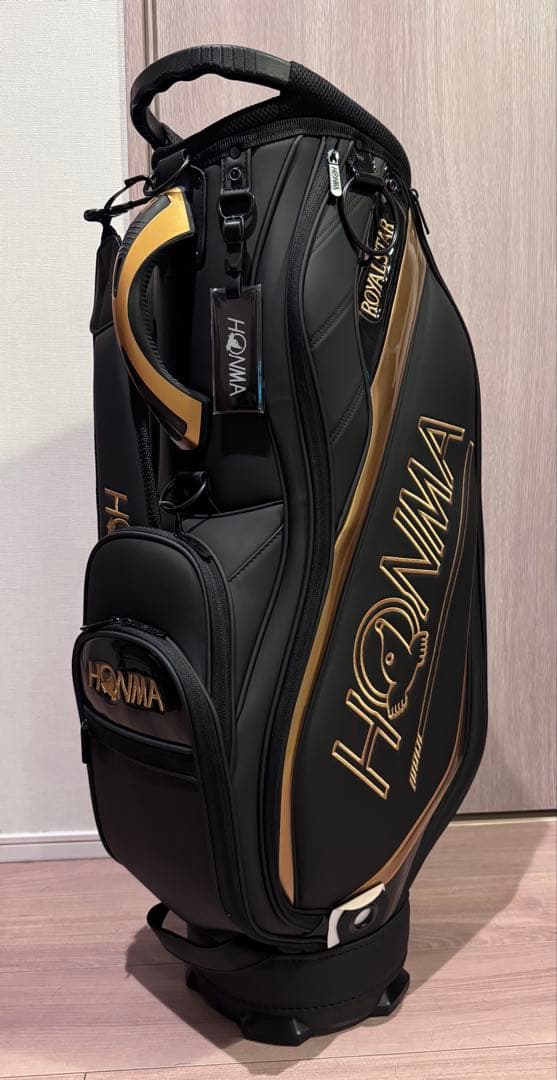 ホンマ ゴルフ ロイヤルスター カート キャディバッグ ブラック×ゴールド