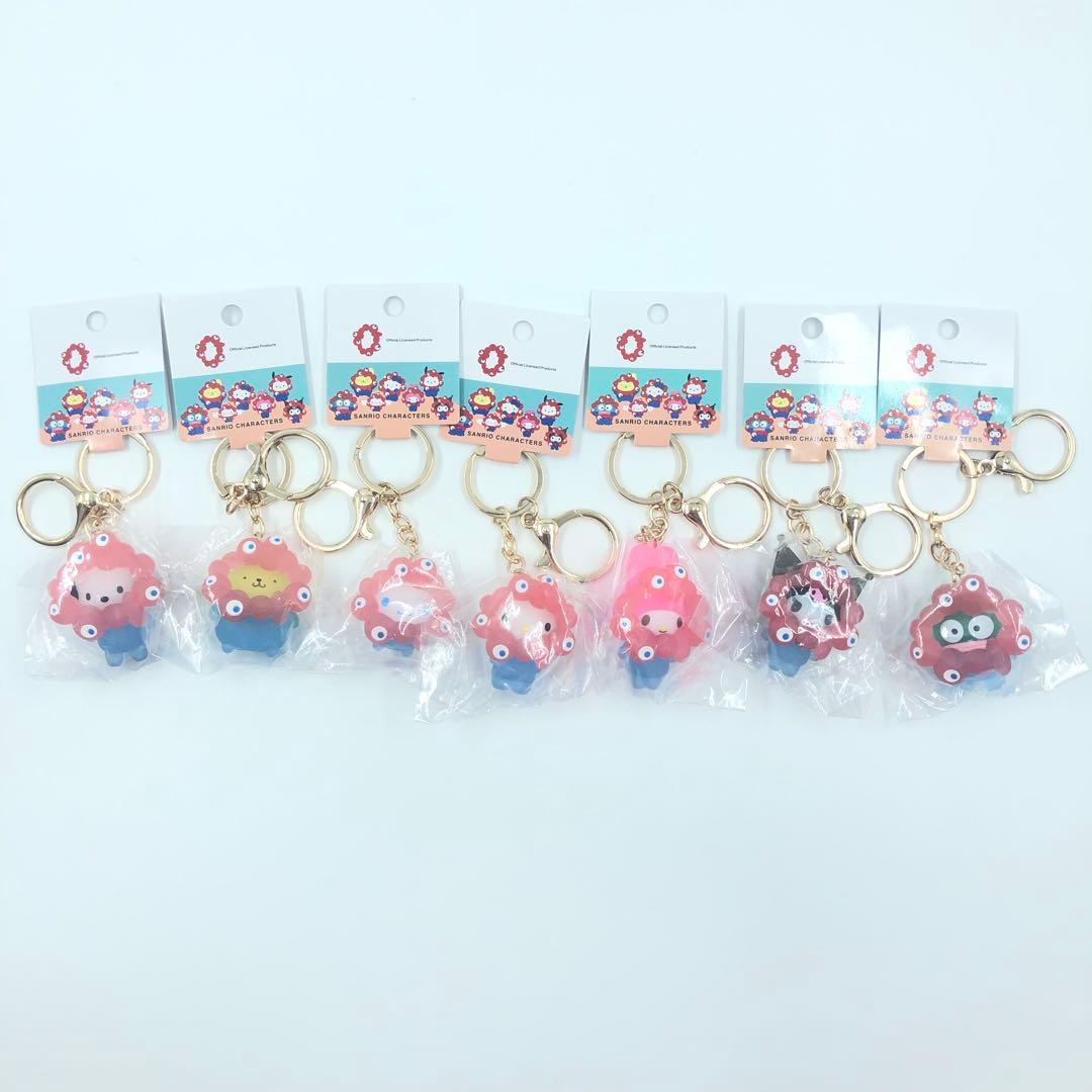 全7種 コンプリート クリア サンリオ ミャクミャク なりきり立体キーホルダー