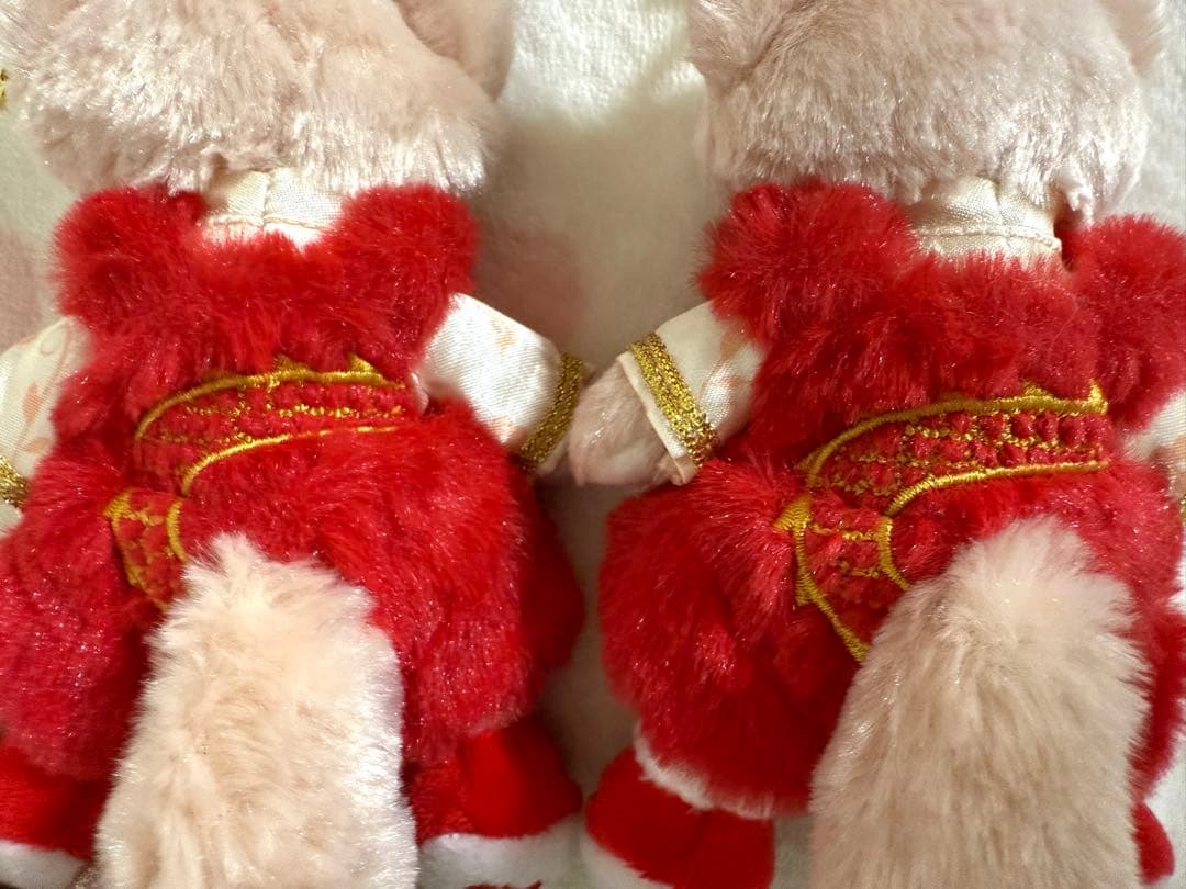 上海ディズニー限定 2点 新春 リーナベル ぬいぐるみキーチェーン